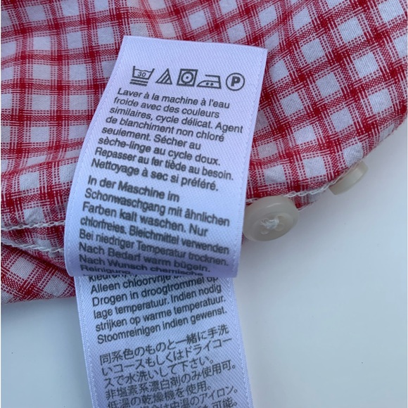 Secret Wash Shirting J. Crew Classic Red/White Button Long Sleeve Men’s Shirt - Picture 5 of 13